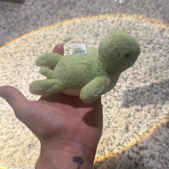 Jellycat Lime Green and Cream Turtle Plush - Picture 2 of 3